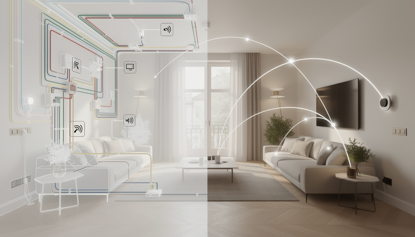 Domotique sans fil ou filaire : quelle solution choisir 2 découvrez les avantages et inconvénients de la domotique sans fil et filaire pour choisir la solution la mieux adaptée à votre maison intelligente.
