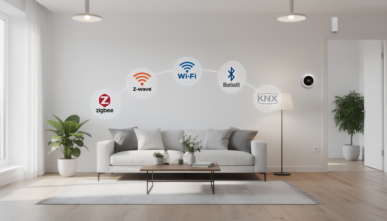 découvrez les protocoles domotiques les plus utilisés, leurs caractéristiques et leurs différences pour choisir la solution adaptée à votre maison connectée.