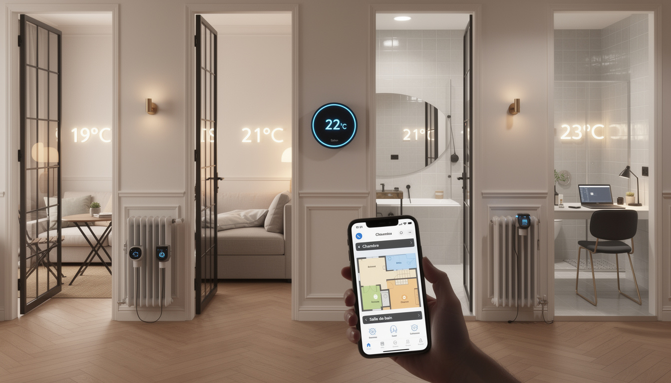 découvrez comment la domotique permet une gestion multi-zones efficace pour chauffer chaque pièce indépendamment, optimisant confort et économies d'énergie.